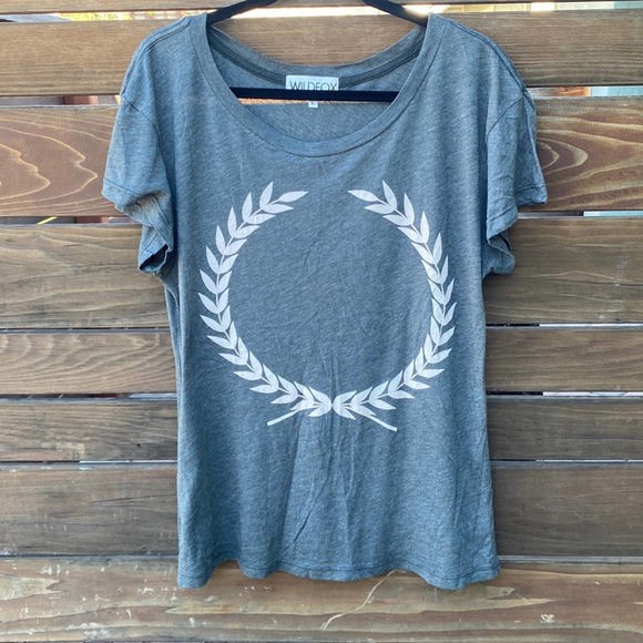 WildFox Gray Short Sleeve Tee - L - Picture 2 of 4